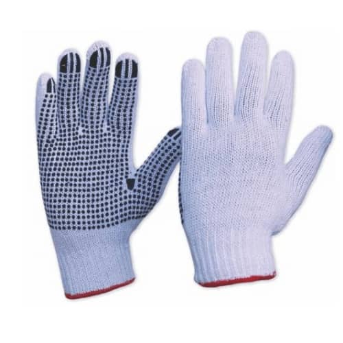Dotted Cotton Knitted Gloves