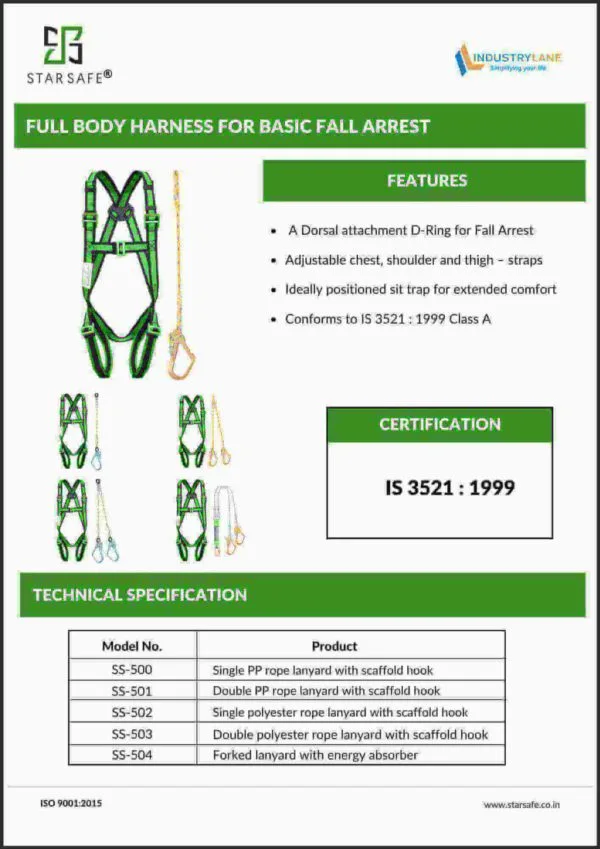 FULL BODY HARNESS FOR BASIC FALL ARREST - Image 6