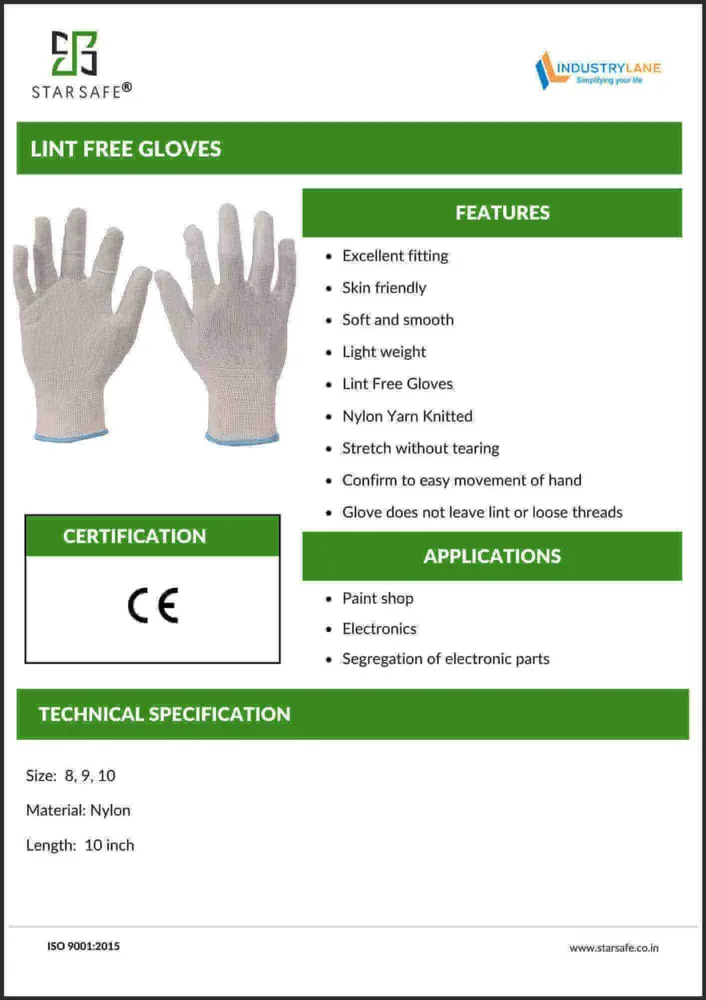 LINT FREE GLOVES