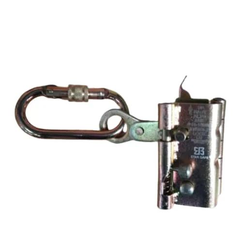 REMOVABLE ROPE GRAB FALL ARRESTER WITH CARABINER