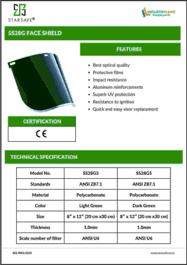 SS28G FACE SHIELD