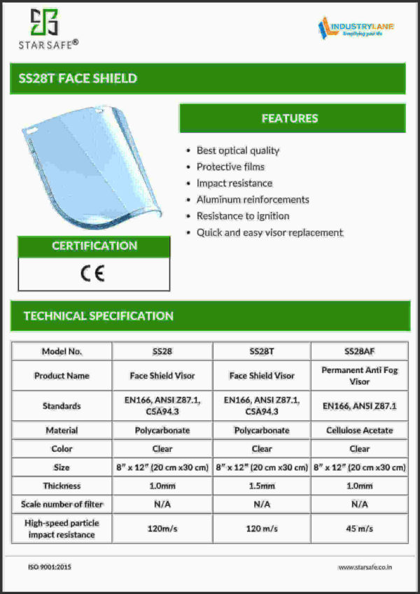 SS28T FACE SHIELD