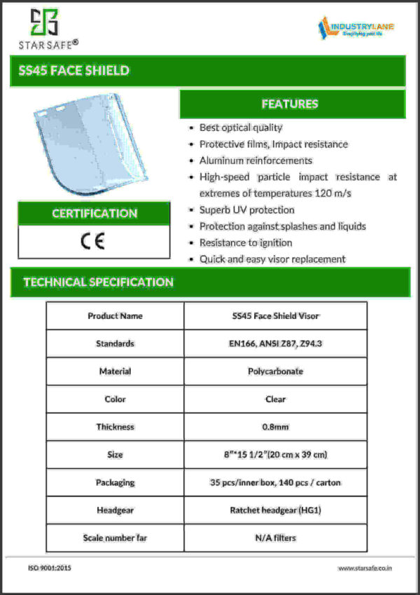 SS45 FACE SHIELD