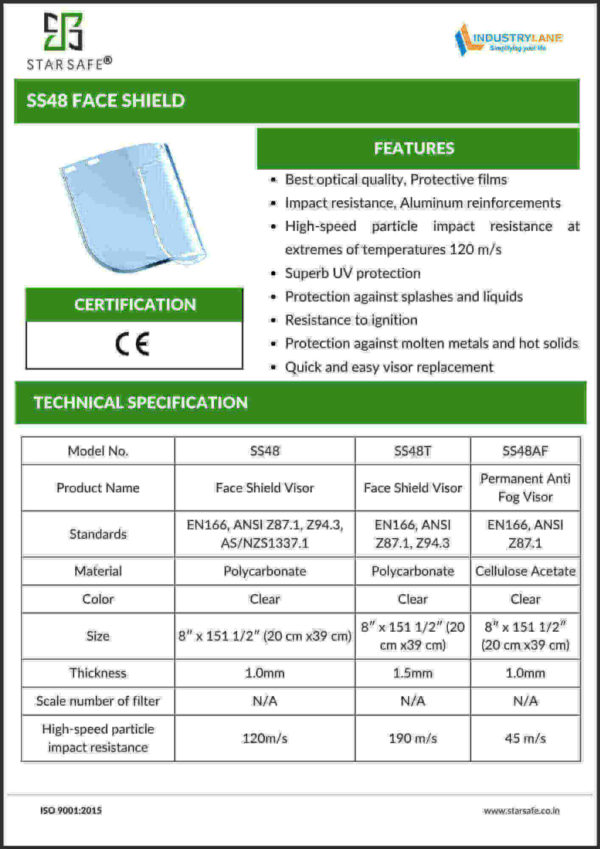 SS48 FACE SHIELD