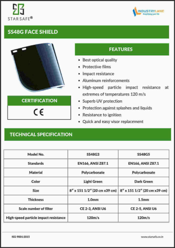 SS48G FACE SHIELD