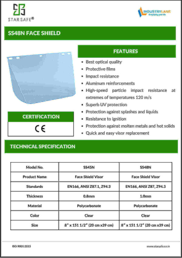 SS48N FACE SHIELD