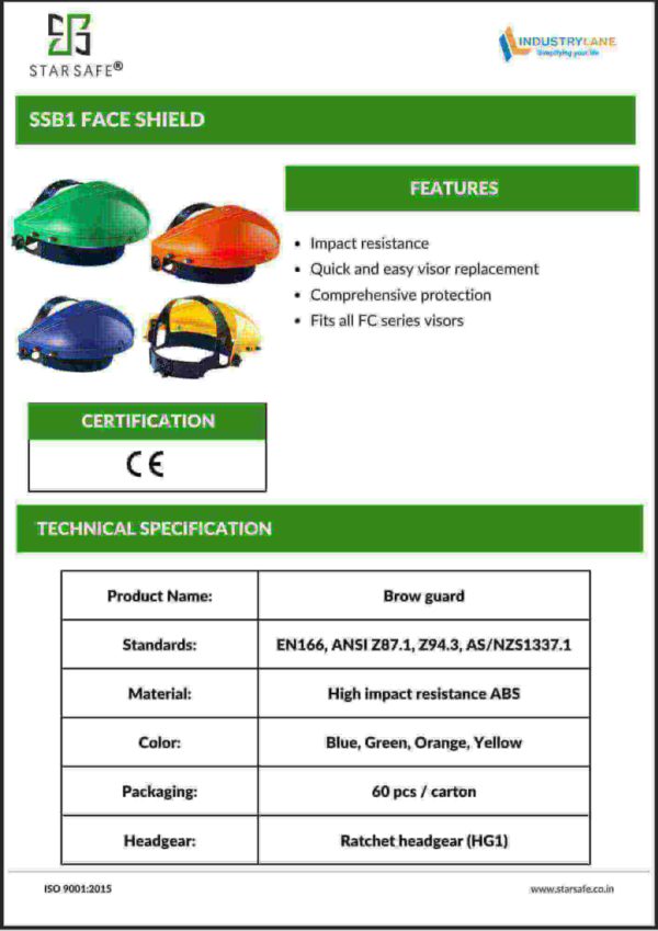 SSB1 FACE SHIELD